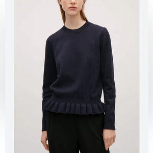 COS Frill Hem Jumper sweater medium